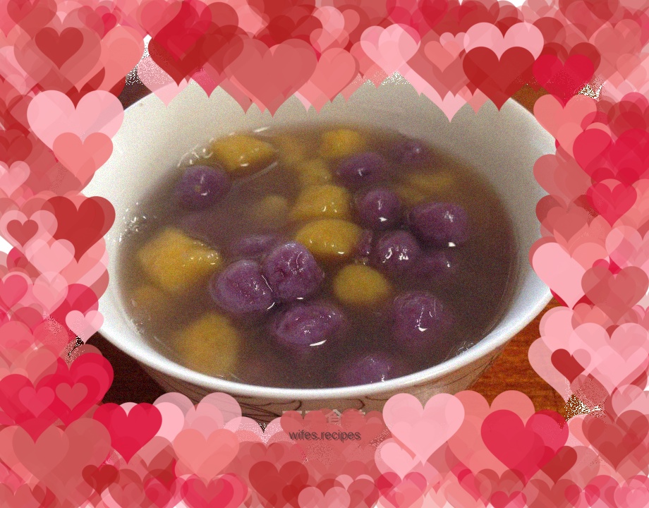 Two-color ginger candied dumplings