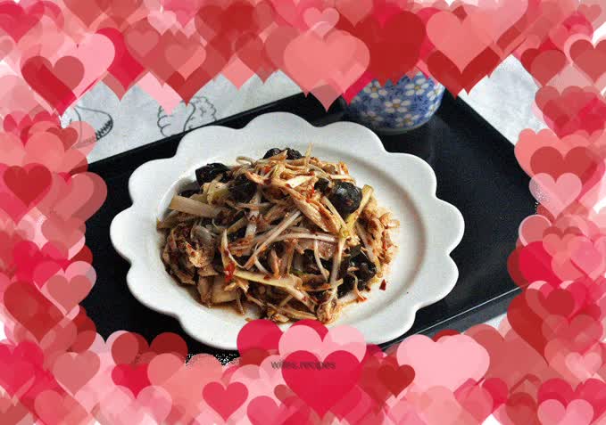 Spicy shredded chicken