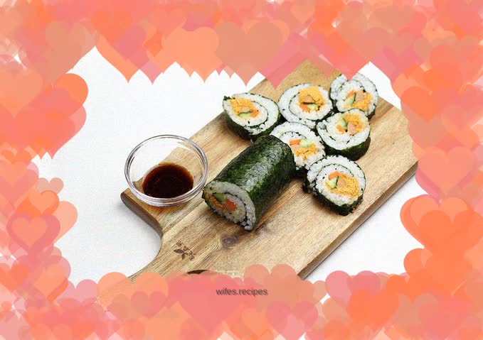 Breakfast-sushi roll