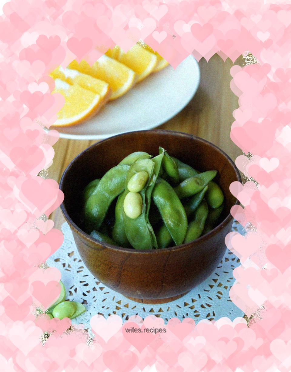 Salted edamame