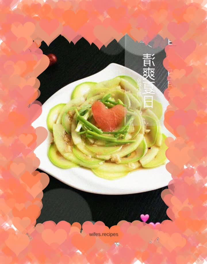 Cold Zucchini with Watermelon Rind