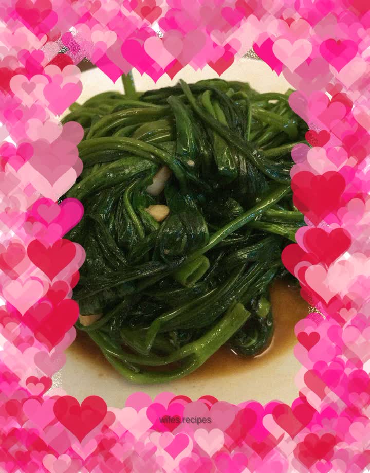 Garlic water spinach