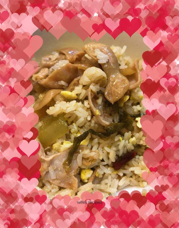 Fried large intestine