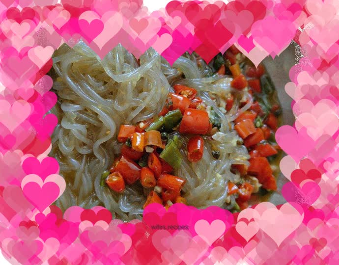 Double pepper sweet potato noodles