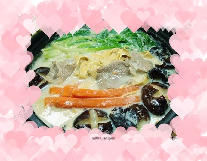 Soy Milk and Vegetable Pot