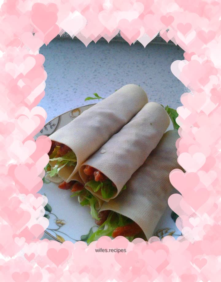 Get rid of the heat and eat something bitter in spring - shredded pork with bitter chrysanthemum and Beijing sauce