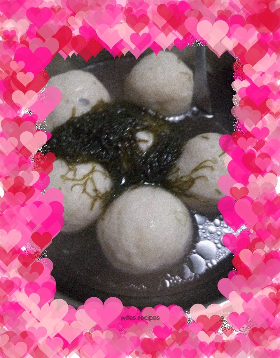 Asparagus and fish ball soup