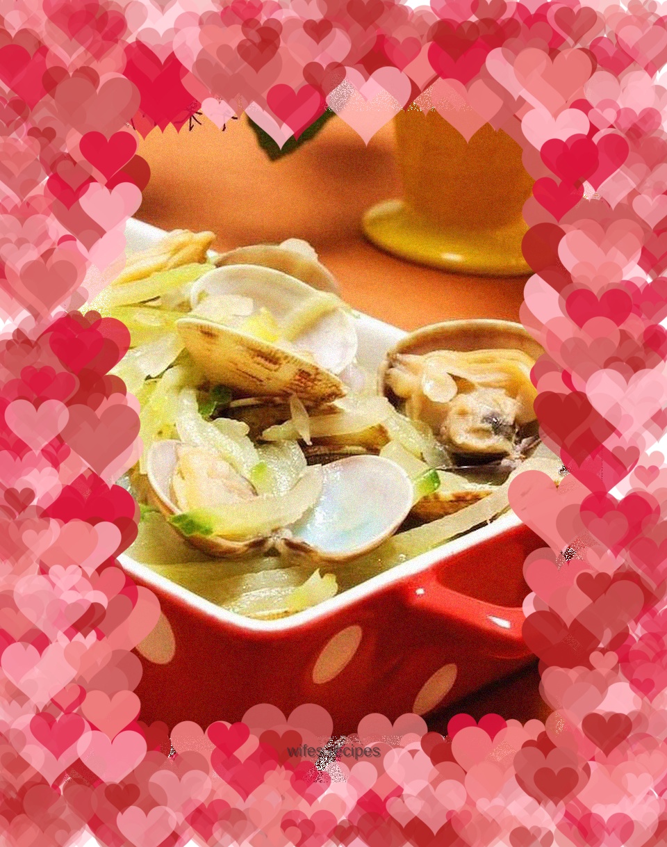 Stewed radish with clams
