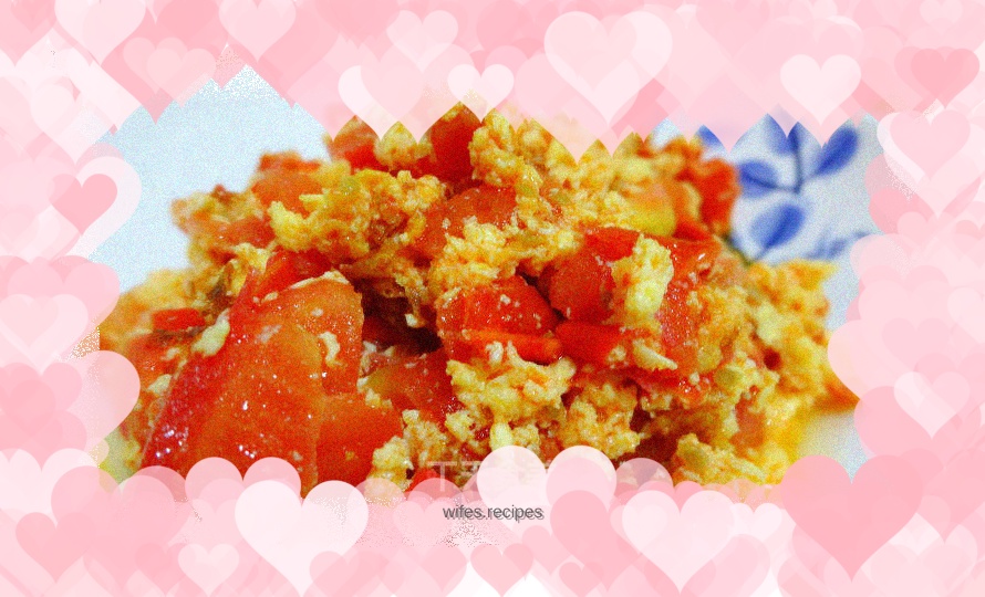 Scrambled eggs with tomatoes