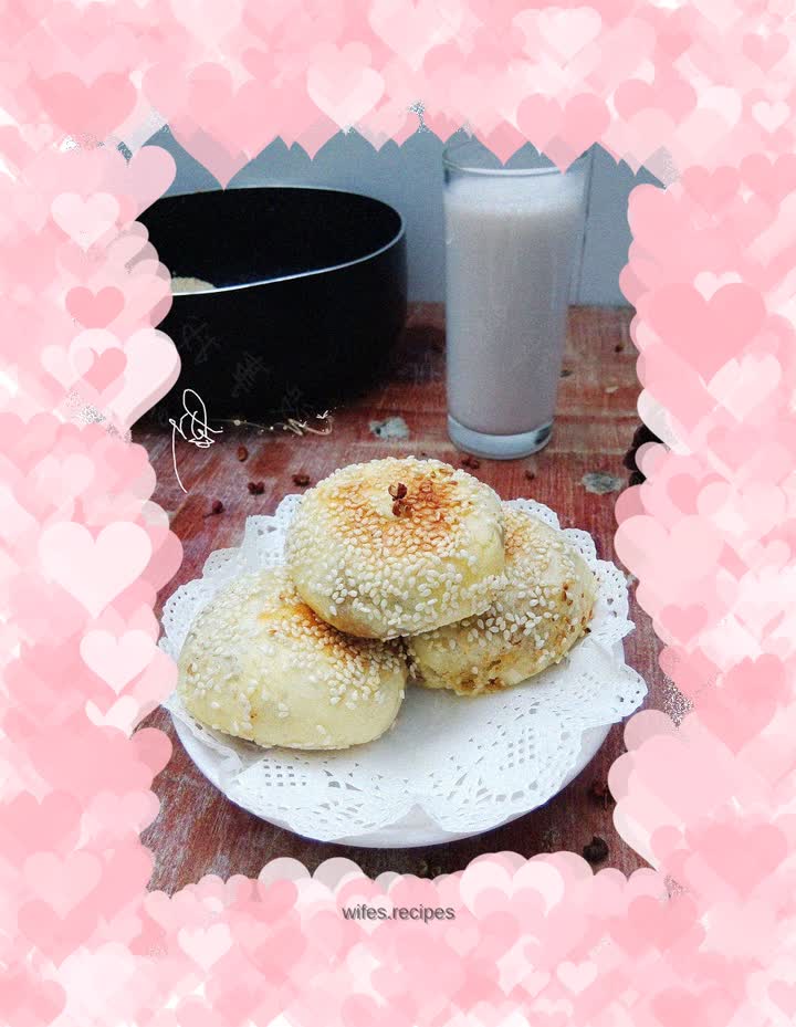 Peanut Soy Milk & Bean Crispy Sesame Sesame Pancakes