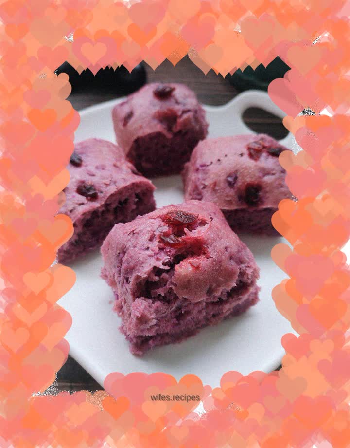 Purple sweet potato cake