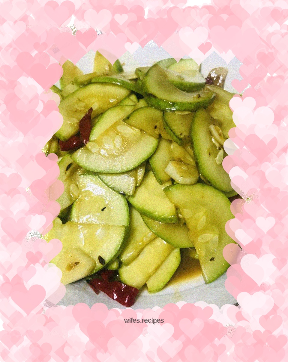 Vegetarian fried pumpkin