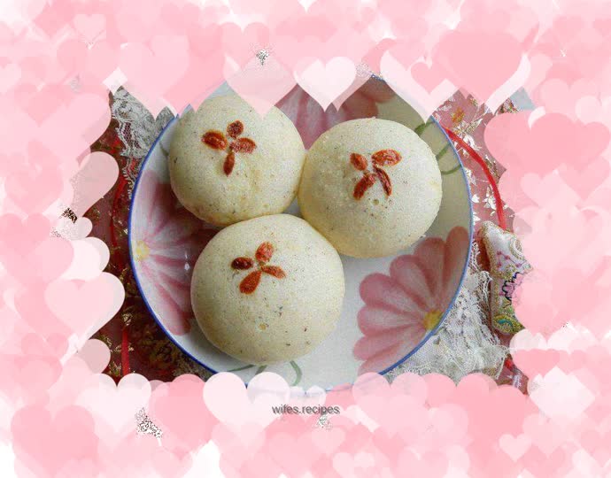 Steamed egg and bean dregs cake