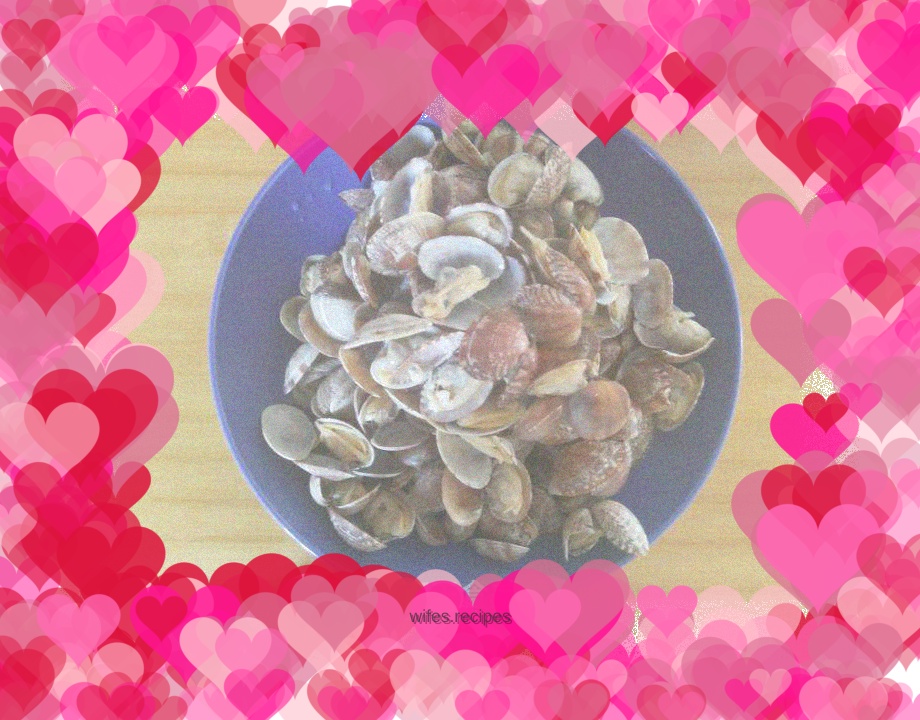 Boiled clams