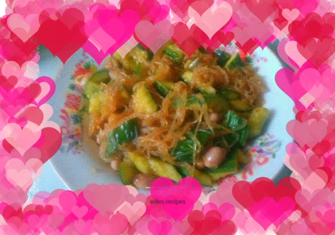 Cold cucumber vermicelli