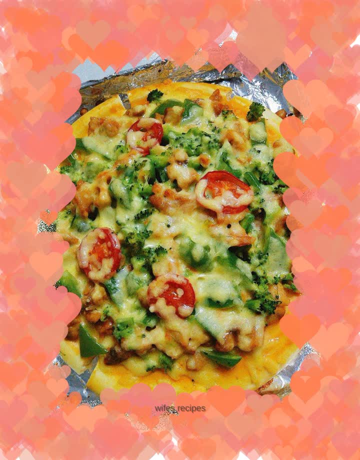 Garden Chicken Pizza