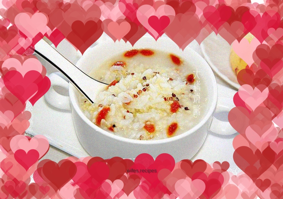 Three-color quinoa multigrain porridge