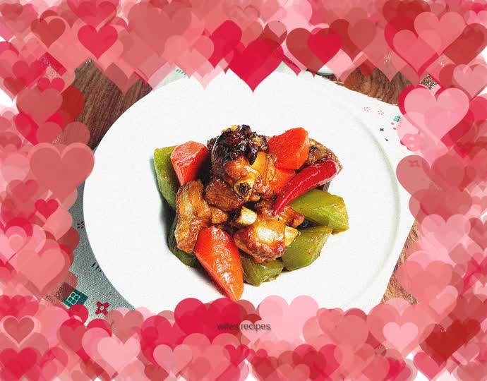 Pork Ribs with Roasted Carrots and Lettuce