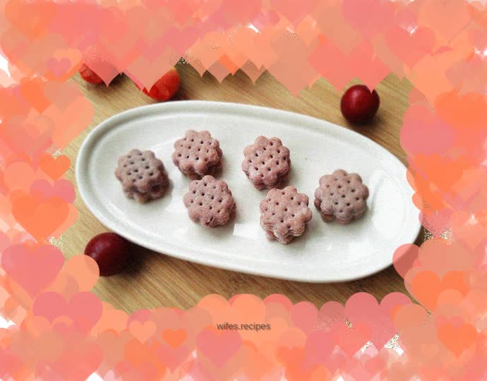 Purple sweet potato soda crackers