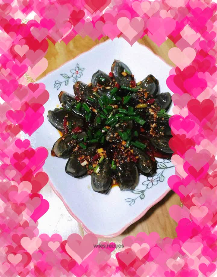 Preserved Eggs with Sauce