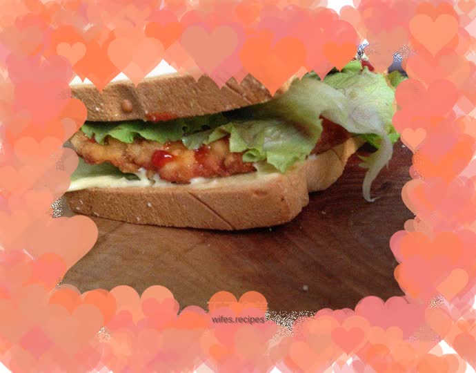 Delicious food at your fingertips - chicken sandwich