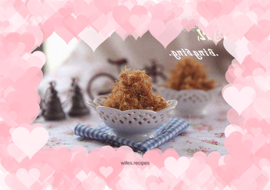 Bread machine version of pork floss