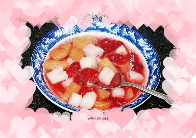 Cranberry, Yam, Apple and Pear Soup