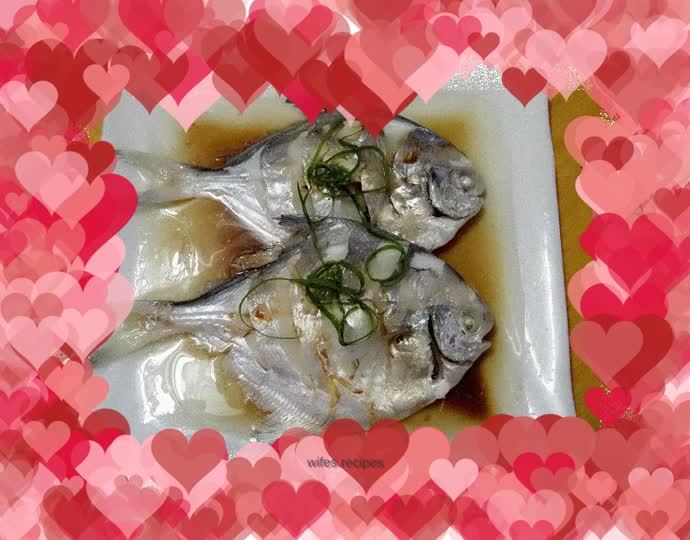 Steamed white pomfret