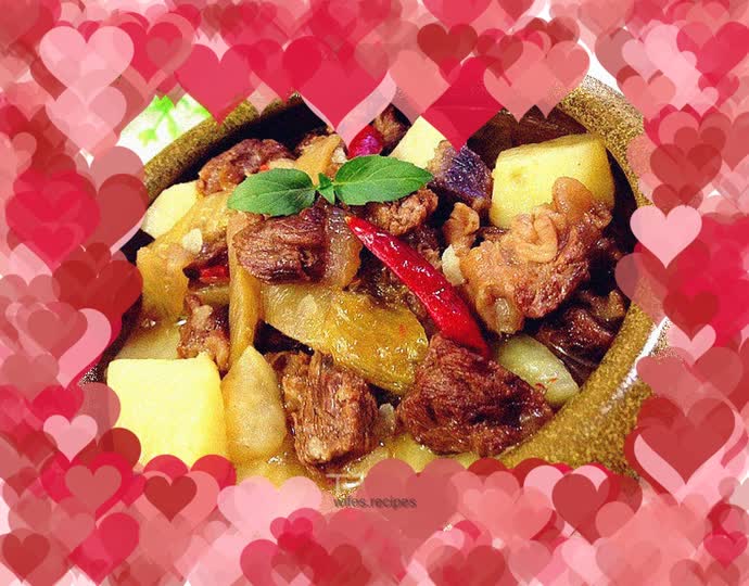 Beef Stew with Pickled Cabbage and Potatoes