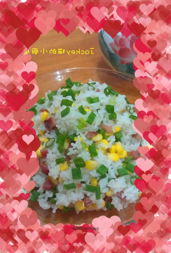 Barbecued pork fried rice