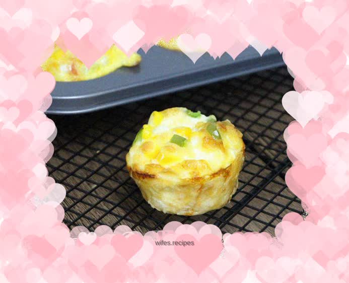 Ham, corn and cheese tart