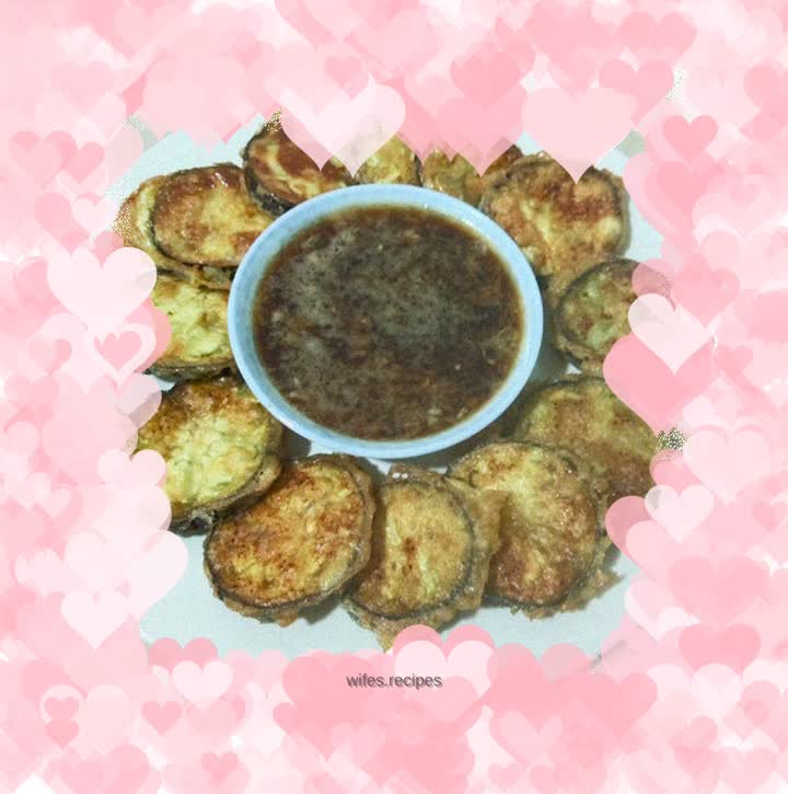 Duck egg eggplant cake