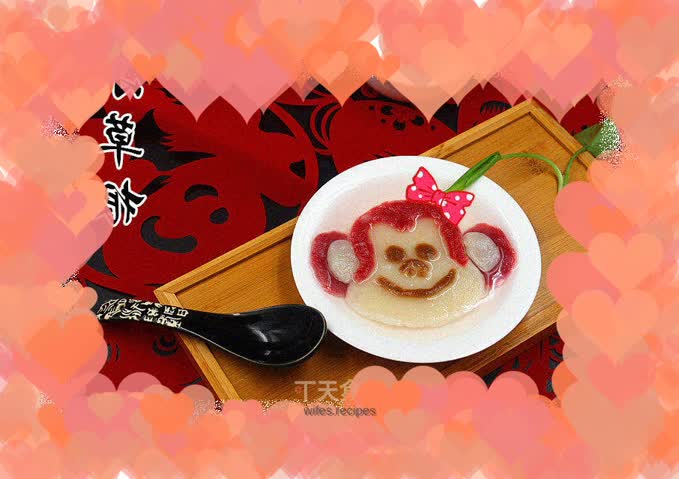 Cute Monkey Spring Rice Balls