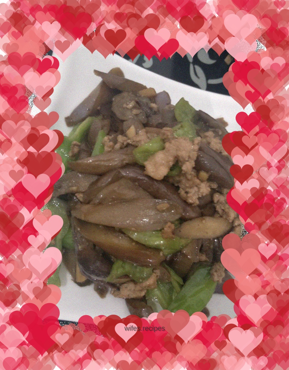 Eggplant with minced meat