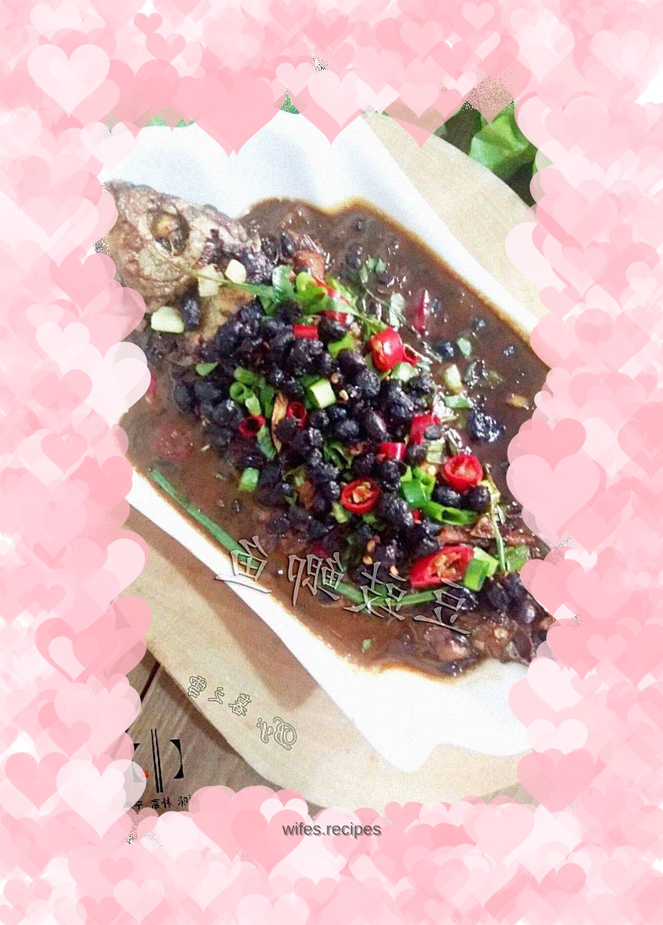 Crucian carp with black bean sauce