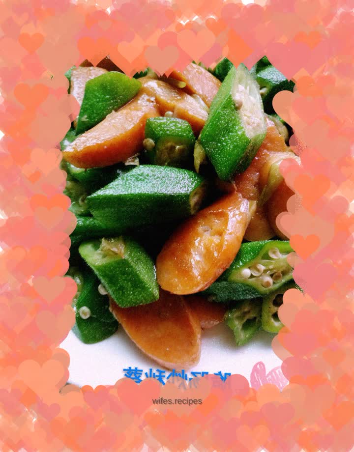 Fried Okra with Crispy Garlic Sausage