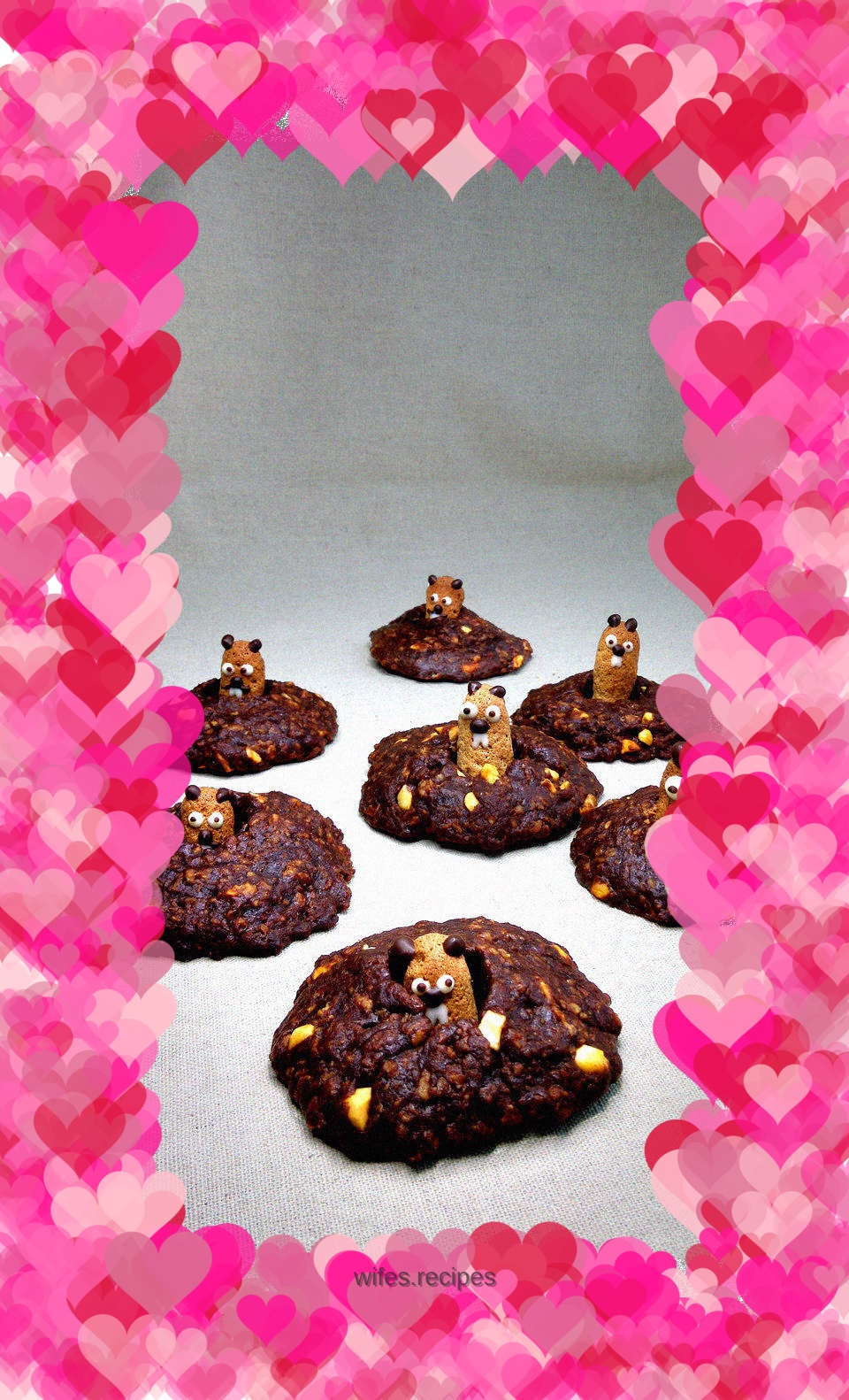 Whack-A-Mole Cocoa Oatmeal Cookies