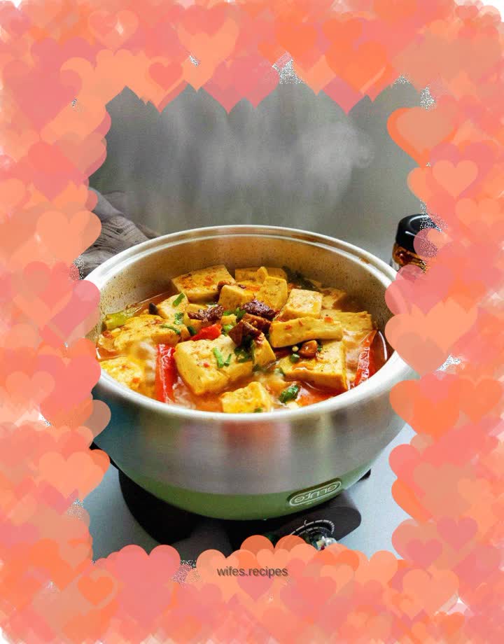 Rich and mellow corn beef sauce braised tofu