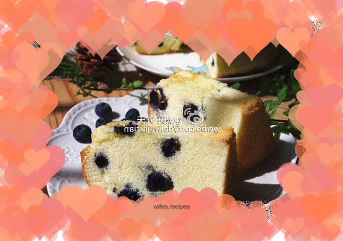 Blueberry Chiffon Cake by: Staff Writer of Pulan Hi-tech Blueberry Food