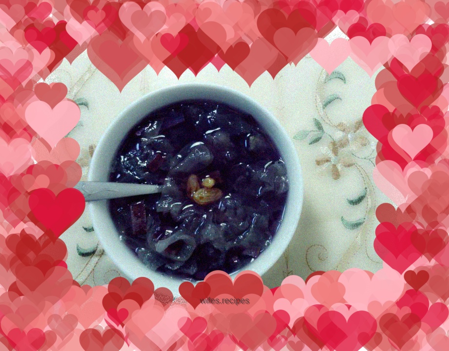 Purple Sweet Potato and Tremella Soup