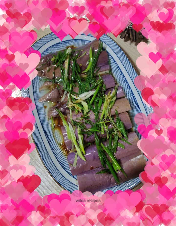 Steamed eggplant