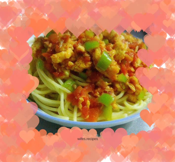 Tomato and egg pasta