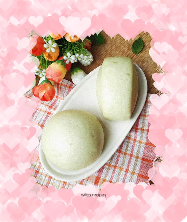 Mint steamed buns