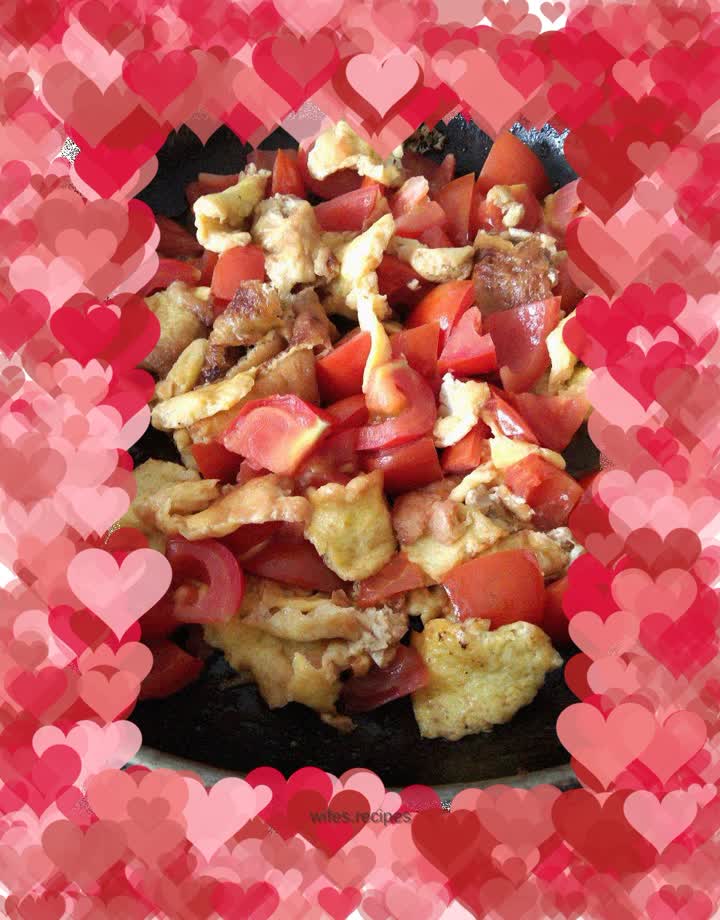 Tomato scrambled eggs