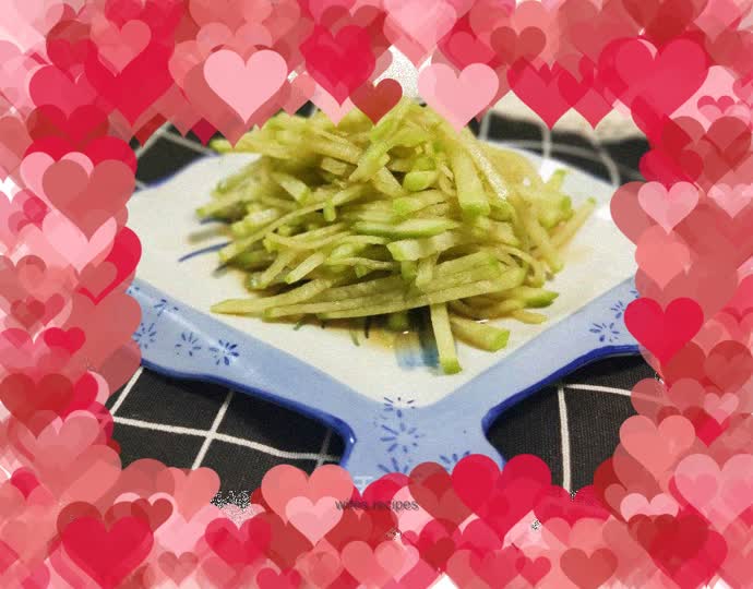 Refreshing shredded radish