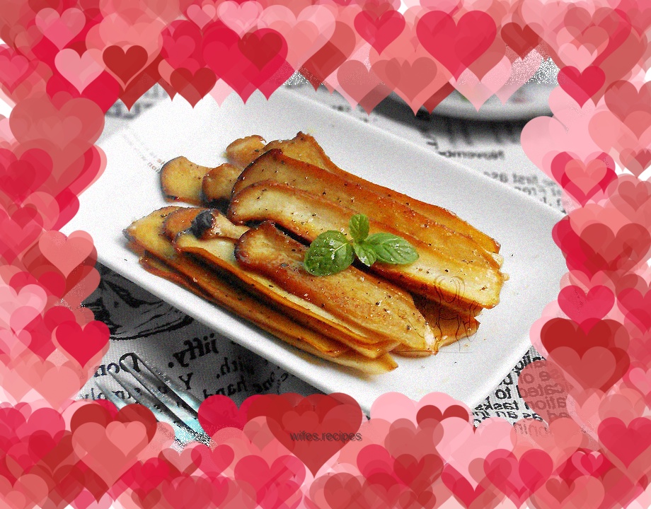 Butter-fried King Oyster Mushroom