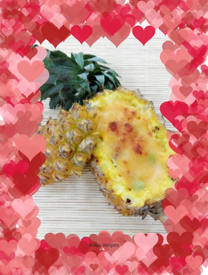 Pineapple Seafood Baked Rice