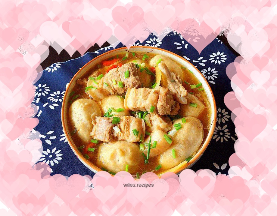 Pork belly and braised taro