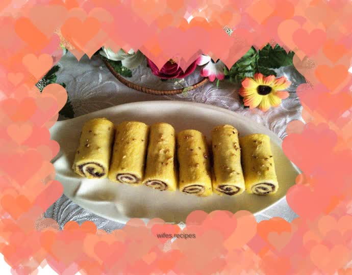 Bean Paste Toast Roll