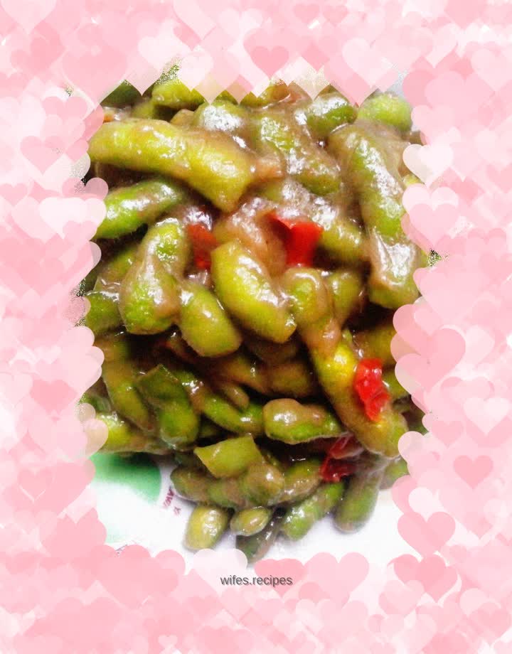 Spicy fried edamame